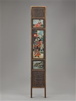 藏品(六國合縱玻璃彩繪屏風)的圖片