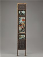 藏品(六國合縱玻璃彩繪屏風)的圖片