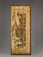 藏品(木板壁彩繪-花木蘭代父從軍)的圖片
