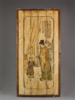 藏品(木板壁彩繪-懷橘遺親)的圖片