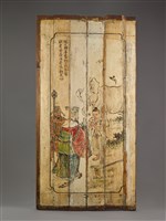 藏品(木板壁彩繪-孝感動天)的圖片
