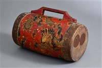 藏品(彩繪龍鳳紋法鼓)的圖片