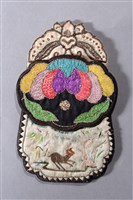 藏品(彩繡花蝶竹鹿紋雙層荷包)的圖片