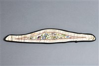 藏品(米白地彩繡花鳥草蟲紋纏足護膝(右))的圖片