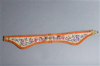 藏品(淺綠地彩繡龍鳳紋眉勒)的圖片