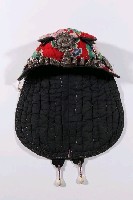 藏品(大紅印花布綴帽花風帽)的圖片