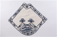 藏品(白地青花繡金瓜鼠紋肚兜)的圖片