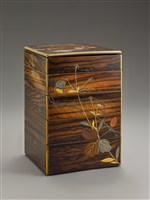 藏品(黑柿木蒔繪花草紋五段重箱)的圖片