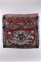 藏品(光德壇紅地盤金彩繡正龍紋桌帷)的圖片