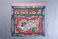 藏品(光德壇紅地盤金彩繡獅子紋桌帷)的圖片