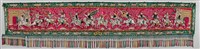 藏品(光德壇紅地盤金彩繡封神人物紋長籬)的圖片