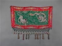 藏品(綠地盤金彩繡龍虎紋帳籬)的圖片