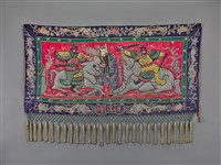 藏品(光德壇洋紅地盤金彩繡封神人物紋帳籬)的圖片