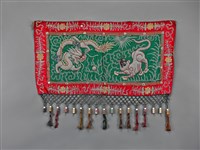 藏品(綠地盤金彩繡龍虎紋帳籬)的圖片