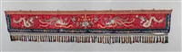 藏品(顯輝壇紅地盤金彩繡龍鳳紋長籬)的圖片
