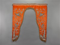 藏品(橘地盤金彩繡喜上梅梢紋帳帘)的圖片