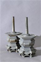 藏品(臺南西港慶安宮燈臺一對)的圖片