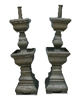 藏品(臺南西港慶安宮燭臺一對)的圖片