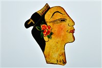 藏品(皮影戲偶頭(文小生))的圖片