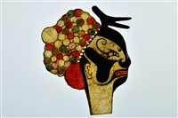 藏品(皮影戲偶頭(武淨))的圖片