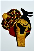 藏品(皮影戲偶頭(武淨))的圖片