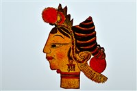 藏品(皮影戲偶頭(武旦))的圖片