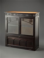 藏品(烏心石木雙層玻璃書櫃(上櫃))的圖片