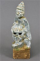 藏品(騎獅人物陶俑)的圖片