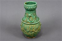 藏品(雙龍雙鳳牡丹陶瓶)的圖片