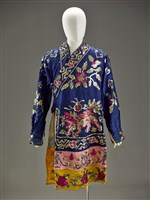 藏品(藍色飾亮片獅紋戲服)的圖片