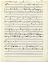 藏品(中國民謠改編 《紅雲》、《青春》墨水筆手稿)的圖片