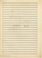 藏品(懷仙納 總譜，鉛筆草稿(原稿))的圖片