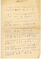 藏品(古歌十一首 原子筆譜紙)的圖片