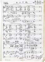 藏品(台北市歌 總譜，手稿影本)的圖片