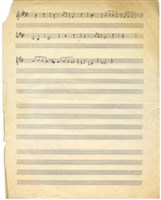 藏品(中國民謠改編 無題片段樂譜)的圖片