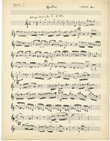 藏品(弦樂四重奏 分譜，墨水筆手稿)的圖片