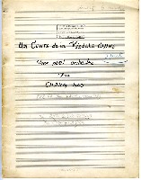 藏品(小女婿相親 總譜，墨水筆手稿)的圖片