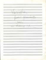 藏品(Quintette 總譜，II. Variation, 鉛筆草稿)的圖片