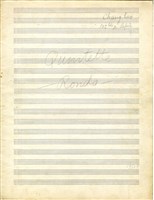 藏品(Quintette 總譜，III. Rondeau, 鉛筆草稿)的圖片