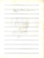 藏品(Quintette 分譜，II. Variation, III. Rondeau, 墨水筆手稿)的圖片