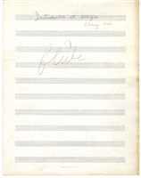 藏品(Intruduction et Allegro 分譜，墨水筆手稿)的圖片