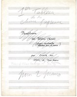 藏品(Deux Tableaux de la Chine Paysanne 總譜，墨水筆手稿)的圖片