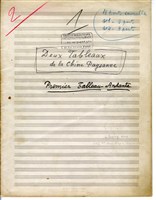 藏品(Deux Tableaux Symphonic Pictures of Rural China 總譜，Andante, 鉛筆手稿抄本)的圖片