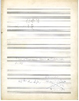 藏品(劉阮入天台 總譜，第二樂章，鉛筆草稿)的圖片