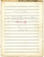 藏品(楊貴妃 大譜表記譜，第三幕，鉛筆手稿)的圖片