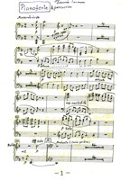 藏品(寶島環遊 鋼琴與打擊分譜 墨水筆手稿)的圖片