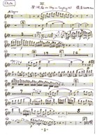 藏品(道情 第三樂章〈登洞庭山〉墨水筆手稿)的圖片