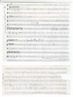 藏品(長笛與鋼琴的二重奏－天公落水速寫手稿)的圖片