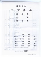 藏品(三首舞曲－總譜手稿（完稿）)的圖片