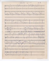 藏品(作品40，《根據中國民謠，為小朋友改編的「鋼琴聯彈」》 手稿 草稿)的圖片